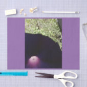 紫色の花のカスタムなティッシュペーパー 薄葉紙 (クラフト)