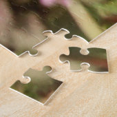 紫色の花のカバジガ ジグソーパズル (側面)