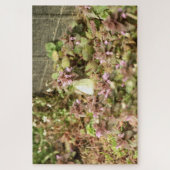 紫色の花のカバジガ ジグソーパズル (縦)