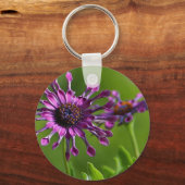 紫色の花のキーホルダー キーホルダー (正面)