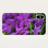 紫色の花のクリマティス写真 Case-Mate iPhoneケース (裏面(横))