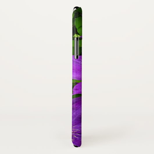 紫色の花のクリマティス写真 Case-Mate iPhoneケース (裏面/右)