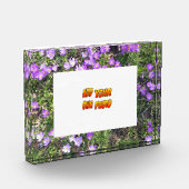 紫色の花のクロッカスお客様。フォトブロック フォトブロック (左)