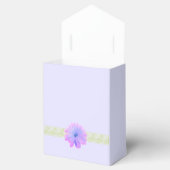 紫色の花のスクロールデザイン フェイバーボックス (オープン)