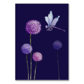 紫色の花のテーブル番号 テーブルナンバー (裏面)