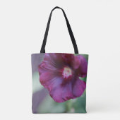 紫色の花のトート トートバッグ (裏面)