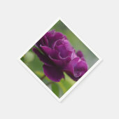 紫色の花のナプキン スタンダードカクテルナプキン (角)