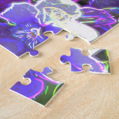 紫色の花のフィールド8420パンジー ジグソーパズル (側面)