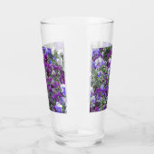 紫色の花のフィールド8420パンジー タンブラーグラス (左)