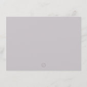 紫色の花のフローラ植物パーソナライズされた固定 サンキューカード (裏面)