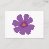 紫色の花のフローラ 名刺 (正面)