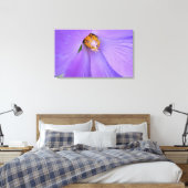 紫色の花のマクロクローズアップ写真ウォールアート キャンバスプリント (インサイチュ (寝室))