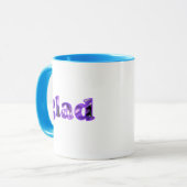 紫色の花のマグカップで綴ったGlad マグカップ (正面左)