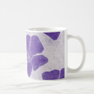 紫色の花のマグ コーヒーマグカップ