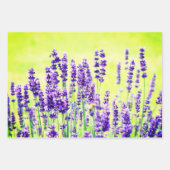 紫色の花のラッピングシート ラッピングペーパーシート (正面2)