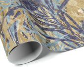 紫色の花のヴィンテージ ラッピングペーパー (ロールコーナー)