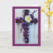 紫色の花の交配 カード (黄色い花)