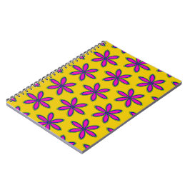 紫色の花の区画 ノートブック
