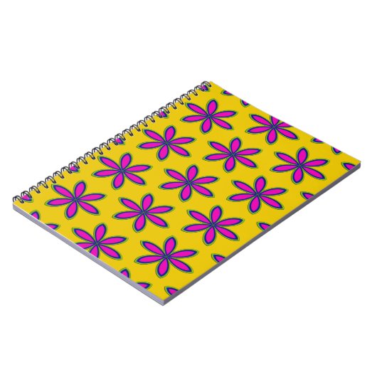 紫色の花の区画 ノートブック (左側)