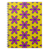 紫色の花の区画 ノートブック (正面)