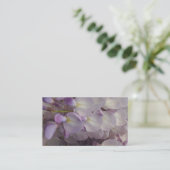 紫色の花の名刺 名刺 (スタンド正面)