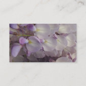 紫色の花の名刺 名刺 (裏面)