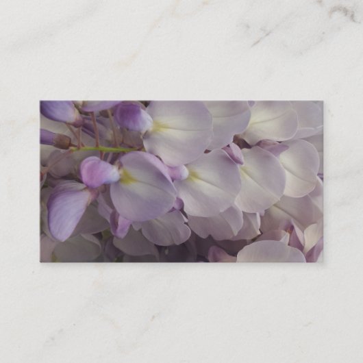 紫色の花の名刺 名刺 (正面)