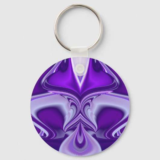 紫色の花の夢 キーホルダー (正面)