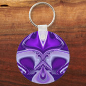 紫色の花の夢 キーホルダー (正面)