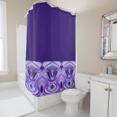 紫色の花の夢 シャワーカーテン (インサイチュ)