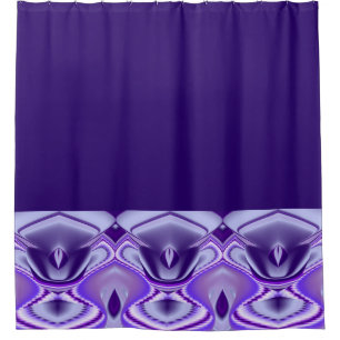 紫色の花の夢 シャワーカーテン