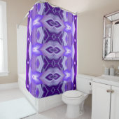 紫色の花の夢 シャワーカーテン (インサイチュ)