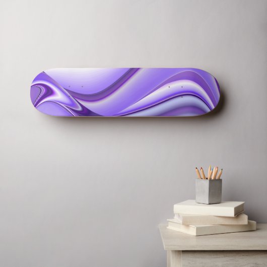 紫色の花の夢 スケートボード (ウォールアート (横))