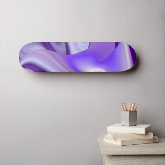 紫色の花の夢 スケートボード (ウォールアート (横))