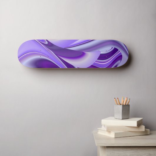 紫色の花の夢 スケートボード (ウォールアート (横))
