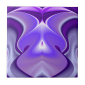 紫色の花の夢 タイル (正面)