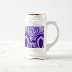 紫色の花の夢 ビールジョッキ