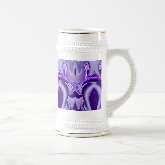 紫色の花の夢 ビールジョッキ (右)
