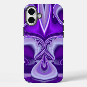紫色の花の夢 iPhone 16 PLUSケース
