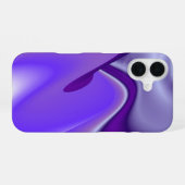紫色の花の夢 iPhone 16ケース (裏面横)