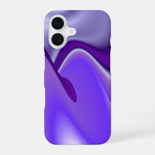 紫色の花の夢 iPhone 16ケース (裏面)