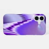 紫色の花の夢 iPhone 16ケース (裏面横)