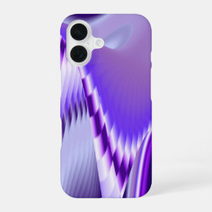 紫色の花の夢 iPhone 16ケース