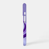 紫色の花の夢 iPhone 16ケース (左側面)