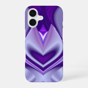 紫色の花の夢 iPhone 16ケース