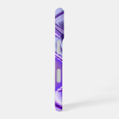紫色の花の夢 iPhone 16ケース (右側面)