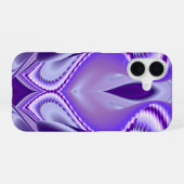 紫色の花の夢 iPhone 16ケース (裏面横)