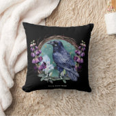 紫色の花の天空の結晶リース クッション (ブランケット)