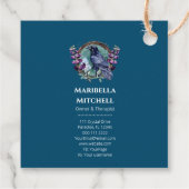 紫色の花の天空の結晶リース フェイバータグ (裏面)