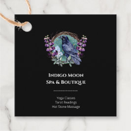 紫色の花の天空の結晶リース フェイバータグ